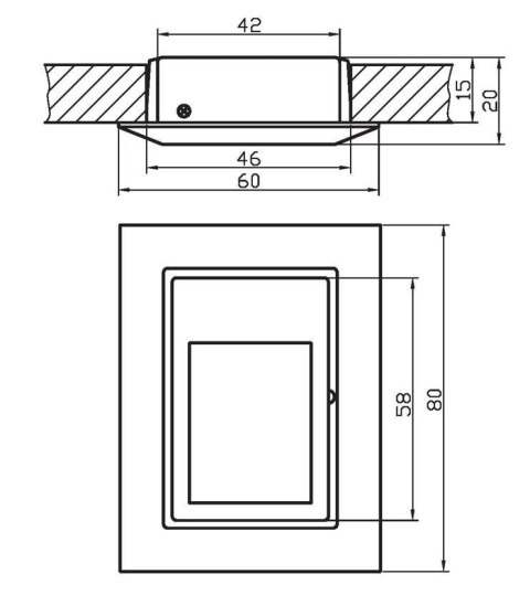 Oprawa schodowa satynowa ścienna G4 MS-07 Candellux 2208437