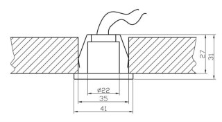 Oprawa stropowa Candellux G4 2209901