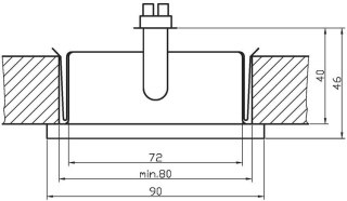 Oprawa stropowa Candellux G4 2287603