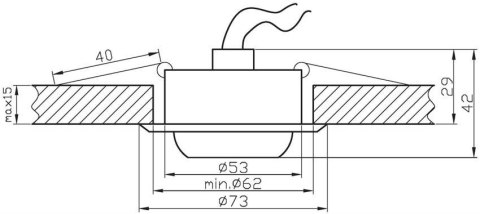 Oprawa stropowa Candellux białe okrągłe ruchome 2258401