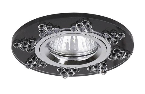 Oprawa stropowa mr16 ss-19 ch/gp chrom okrągła szkło grafitowe