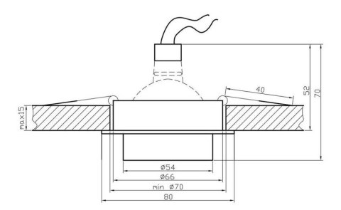 Oprawa stropowa aluminiowa nikiel satyna SC-02 2210937