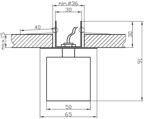 Oprawa stropowa chrom kryształ żółty G4 20W SK-18 Candellux 2280083