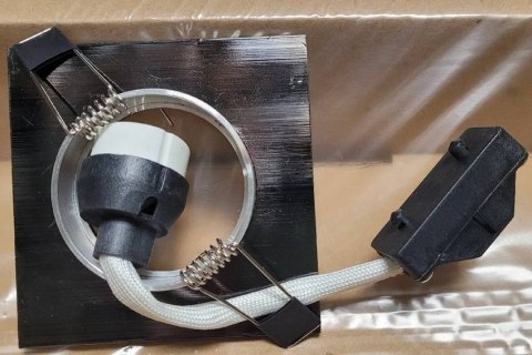 Oprawa stropowa kwadrat czarna kryształki SOC-04 2251073