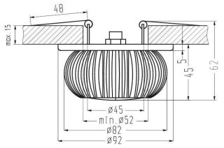 Oprawa stropowa led Rgb Candellux 2249247