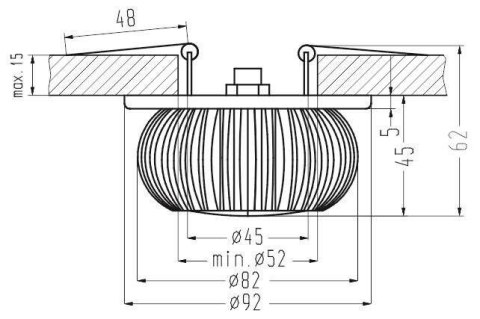 Oprawa stropowa led Rgb Candellux 2249247