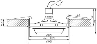 Oprawa stropowa ro-01 MR-16 2230249