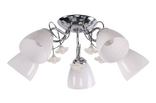 Lampa biała chromowa 5x40W Ariam Candellux 35-79244