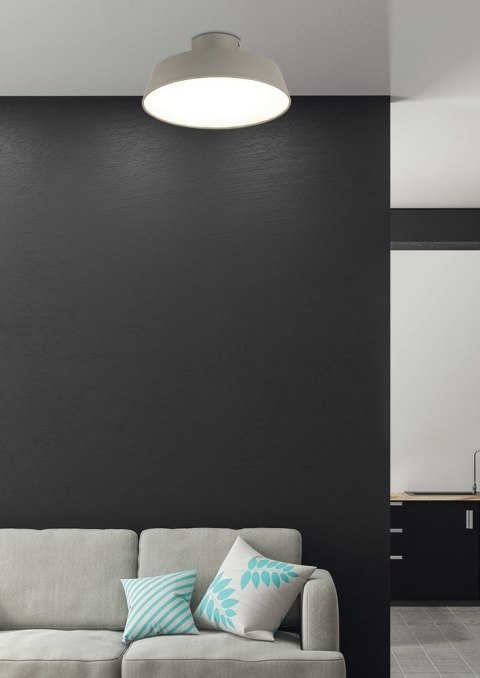 Lampa sufitowa szara satyna LED 36W Orlando Ledea 50133242