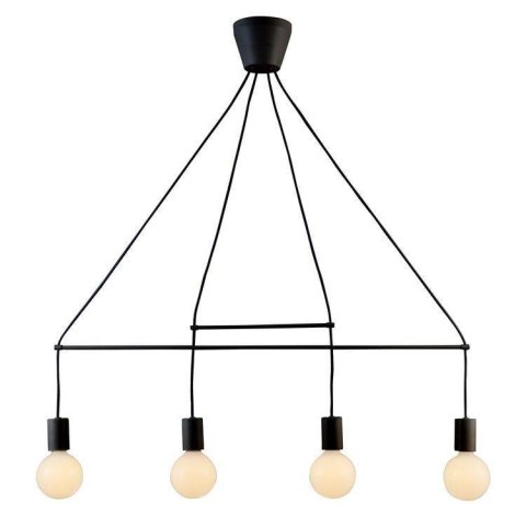 Lampa wisząca czarna mat 4xE27 Alto 34-70913