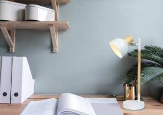Lampka stołowa biała regulowana Bondo 41-80011