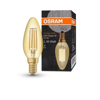 Żarówka led E14 4W 410lm 2400k vintage B35 świeca Osram