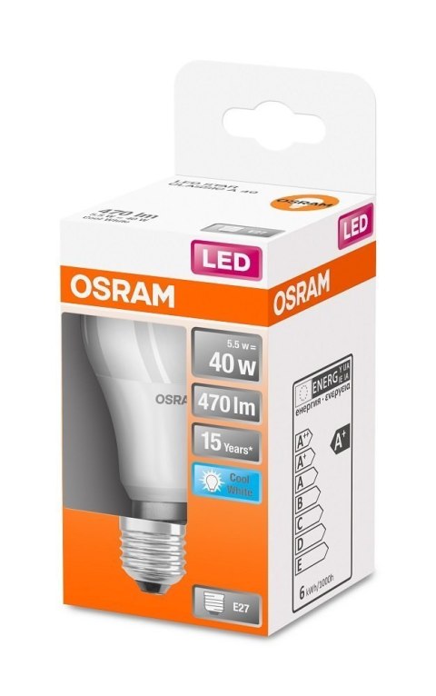Żarówka led E27 5,5W 470lm 4000K Osram