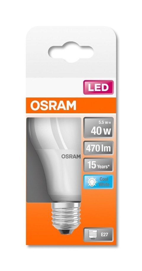 Żarówka led E27 5,5W 470lm 4000K Osram