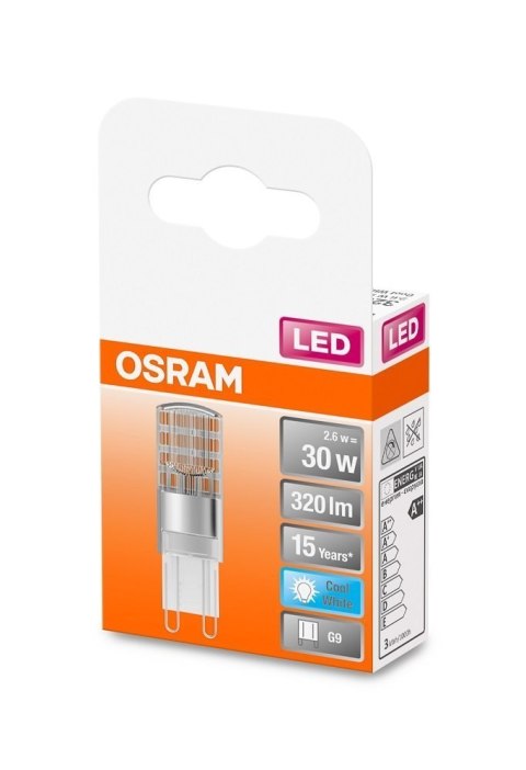 Żarówka led G9 2,6W 320lm 4000k Osram Kolor światła: BIAŁY NEUTRALNY