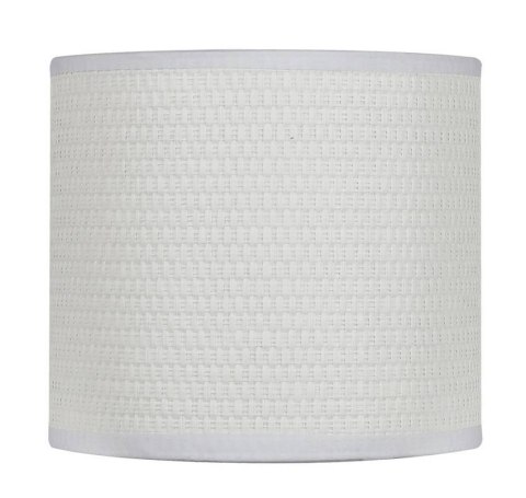 Abażur biały okrągły tkanina/PCV E14 do lamp Estera Candellux 71-16645