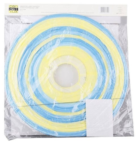Abażur papierowy niebiesko-zielony kula 50cm Kokon Candellux 70-16556