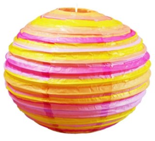 Abażur papierowy pomarańczowo-różowy kula 50cm Kokon Candellux 70-16631