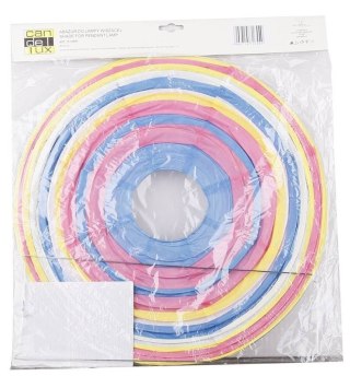 Abażur papierowy różowo-niebieski kula 40cm Kokon Candellux 70-16440