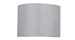 Abażur szary okrągły tkanina/PCV E27 Boho Polo 77-35837