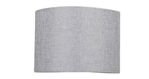 Abażur szary okrągły tkanina/PCV E27 Boho Polo 77-35837