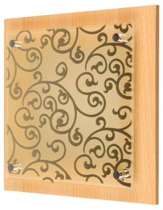 PLANTA PLAFON 24X24 1X60W E27 ESY CHOCOLATE