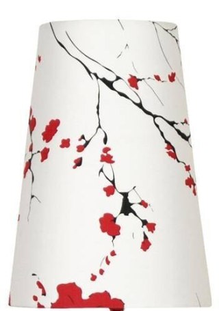 Abażur do cuero lampka E27 abażur czerwony