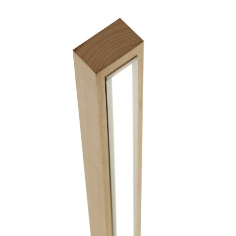 Alset lampa podłogowa drewno buk + srebrny 1x18w led 4000