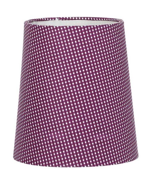 Abażur do lampki fioletowy w kropki E14 Parilla 77-20109