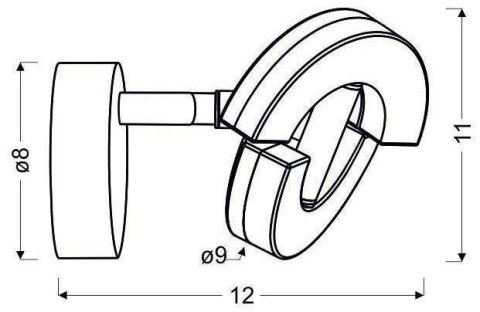 Kinkiet chrom LED lampa ścienna Morris 91-67470