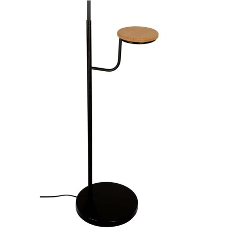 Lampa podłogowa czarna półka 173cm Vanity 51-00057