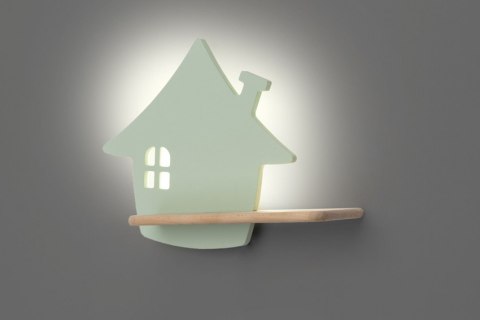 Półka podświetlana LED 5W IQ Kids HOUSE mięta 21-84866