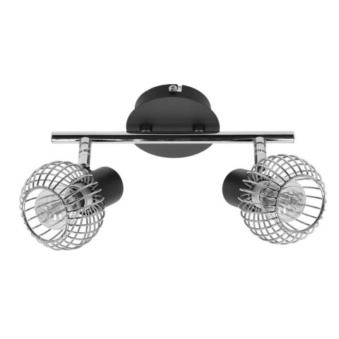 Lampa ścienna candellux oslo 92-61843 listwa e14 czarny/chrom