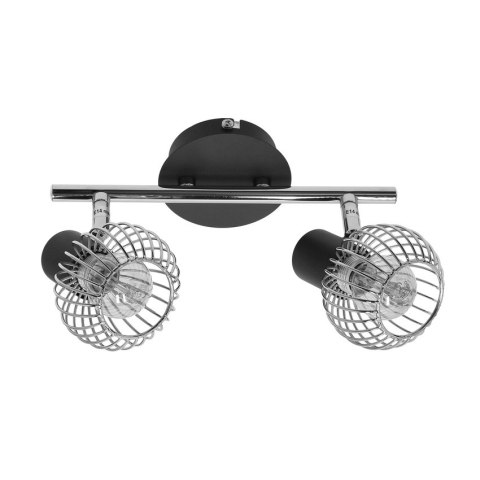 Lampa ścienna candellux oslo 92-61843 listwa e14 czarny/chrom