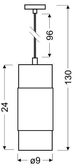 Lampa sufitowa candellux wyprzedaż 31-27818 wring zwis 1x60w E27 chrom tarnsparent / biały