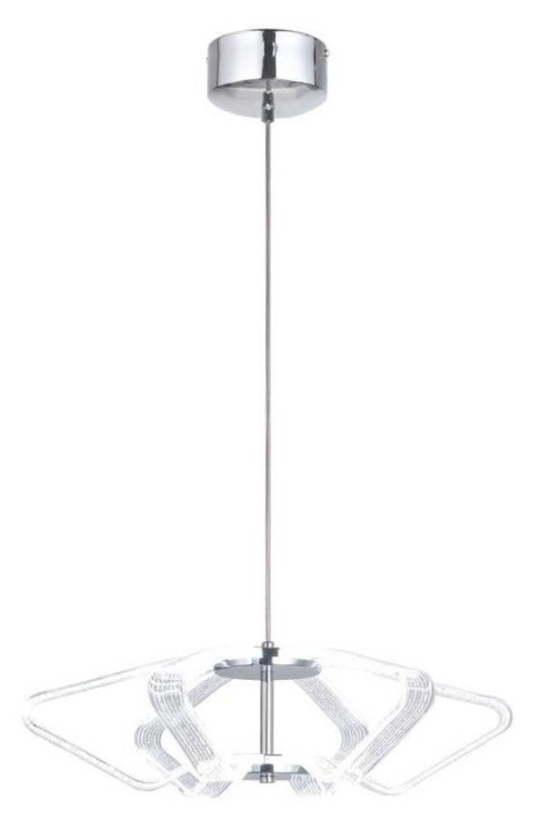 Lampa wisząca chrom 45cm LED 10W Caruso