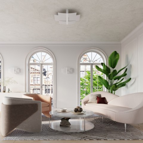 Sollux Lampa Plafon CELIA biały