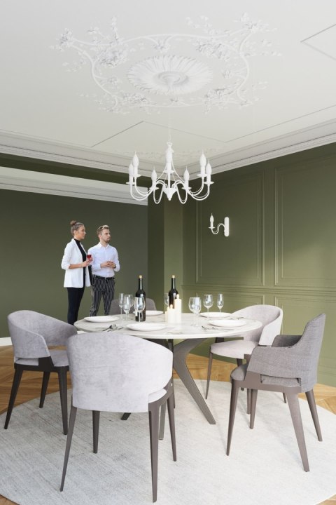 Sollux Lampa Żyrandol MINERWA 5 biały