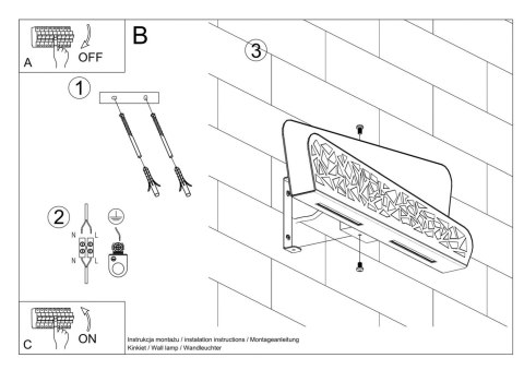 Sollux Lampa Kinkiet ALIZA biały