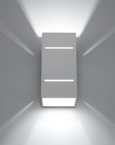 Sollux Lampa Kinkiet BLOCCO biały