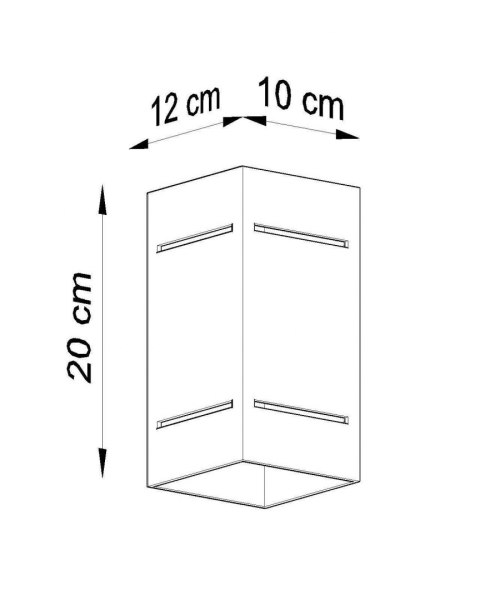 Sollux Lampa Kinkiet BLOCCO biały