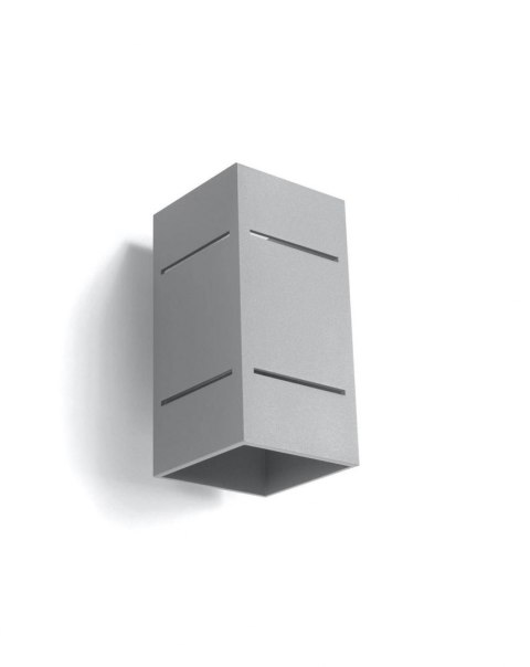 Sollux Lampa Kinkiet BLOCCO szary