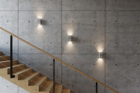 Sollux Lampa Kinkiet BLOCCO szary