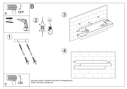 Sollux Lampa Kinkiet FROST