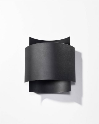 Sollux Lampa Kinkiet IMPACT czarny