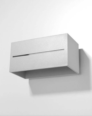 Sollux Lampa Kinkiet LOBO MAXI szary