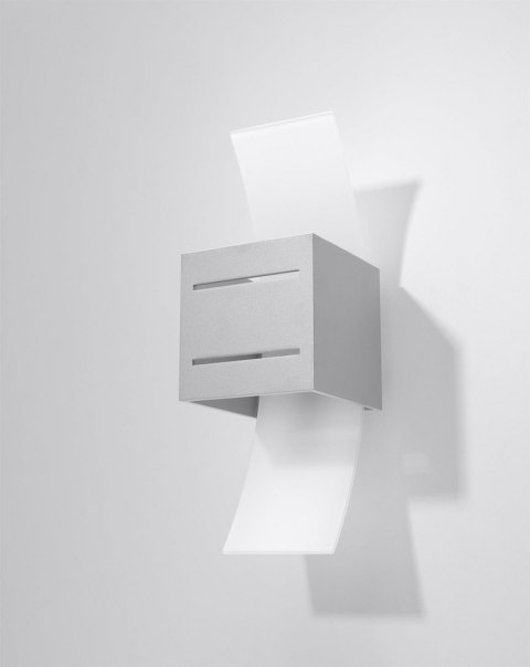 Sollux Lampa Kinkiet LORETO szary