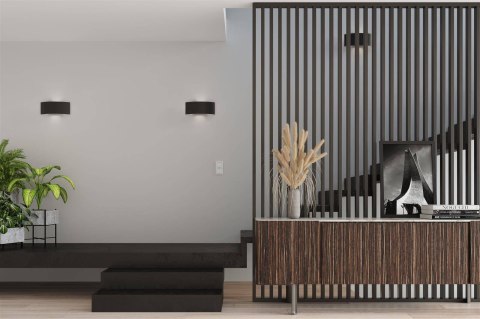 Sollux Lampa Kinkiet MAGNUS czarny