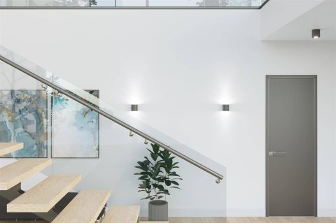 Sollux Lampa Kinkiet ORBIS 1 antracyt