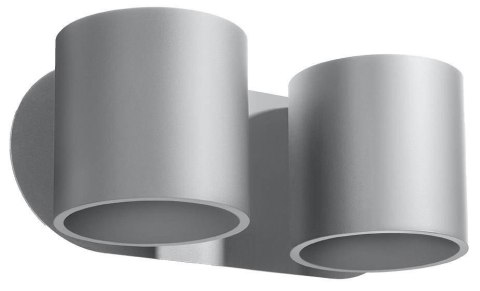 Sollux Lampa Kinkiet ORBIS 2 szary